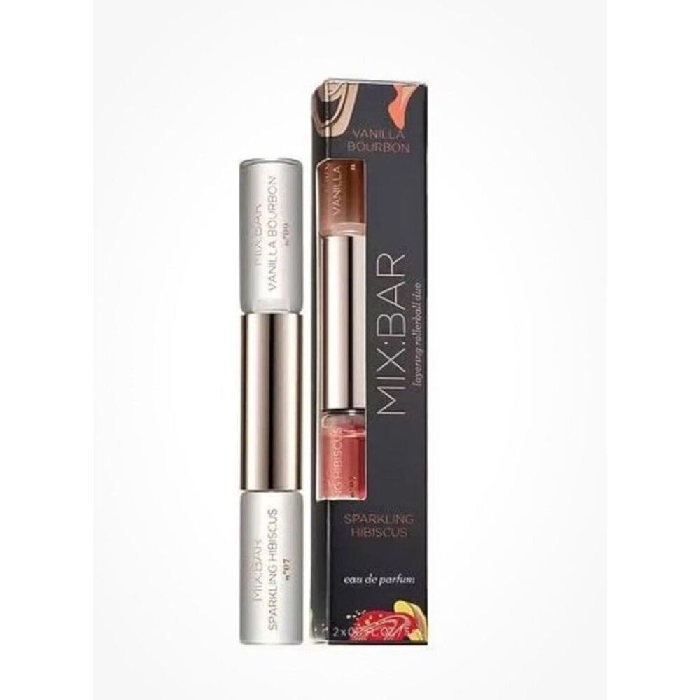 2 PC Vanilla Bourbon & Sparkling Hibiscus Rollerball Duo  MIX:BAR
